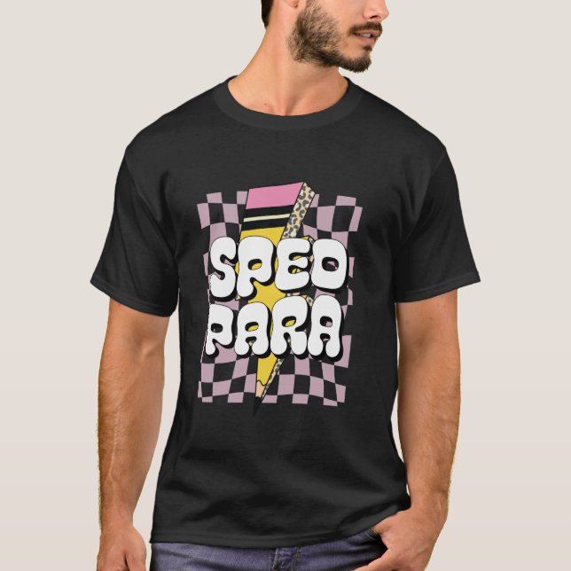 T-shirt SPEED PARA Special Education Paraprofessional Para (Devant)