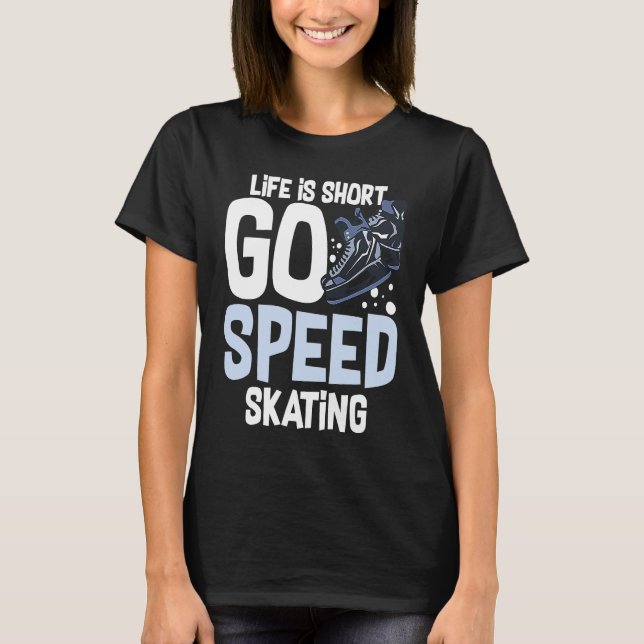 T-shirt Speed Skating Skates Short Track Skater Workout Tr (Devant)
