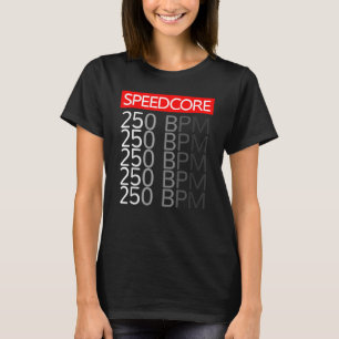 T-shirt Speedcore Hardcore Gabber Uptempo Hakke Rave Bpm F