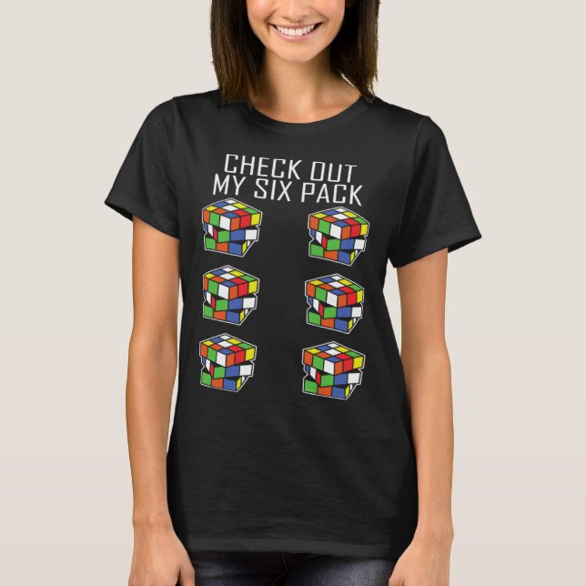 T-shirt Speedcuber à six pack (Devant)