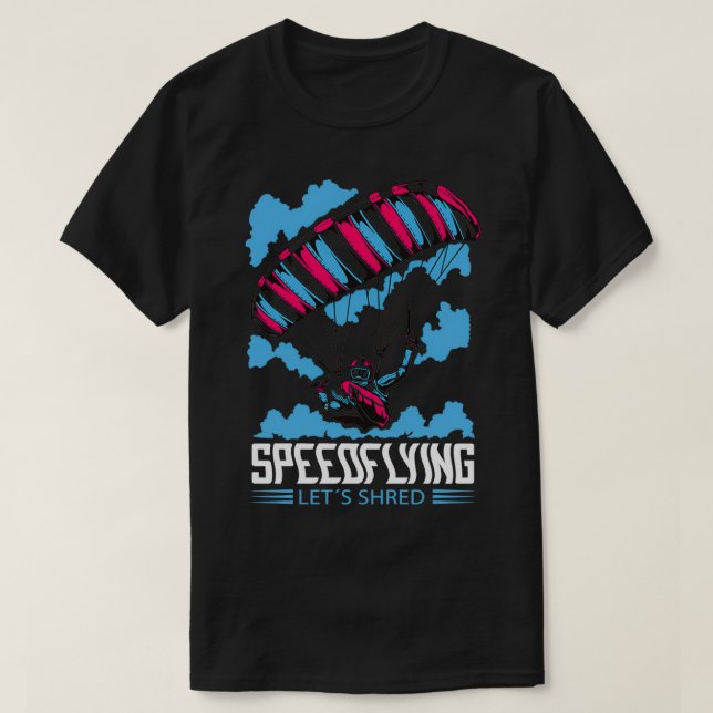 T-shirt SpeedFlying et Speed Riding Flying Advanced Parag (Design devant)