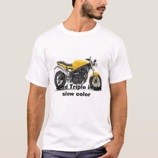 T-shirt speedTriple_colourYellow, triple de vitesse dans