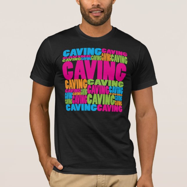 T-shirt Spéléologie colorée (Devant)