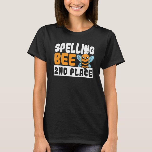 T-shirt Spelling Bee 2nd Place School Spelling Bee (Devant)