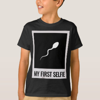 T-shirt Sperm, Mon premier Selfie, photo, photo, Drôle
