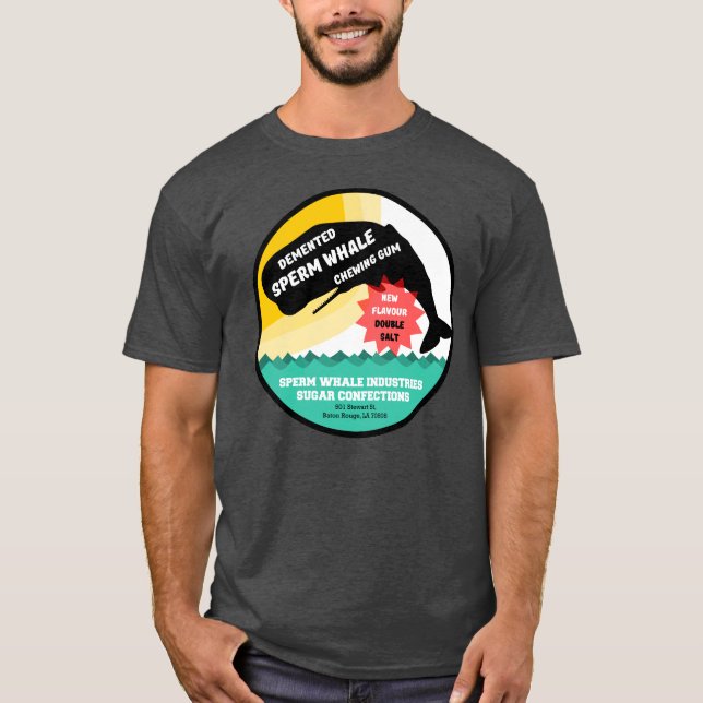 T-shirt Sperm Whale Chewing Gum (Devant)