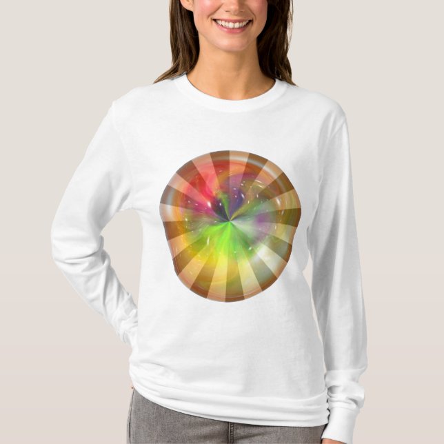 T-shirt Sphère Abstraite avec effet de lumière (Devant)