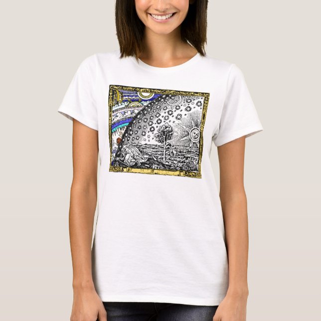 T-shirt Sphère céleste complexe Soleil Lune Étoiles Planèt (Devant)