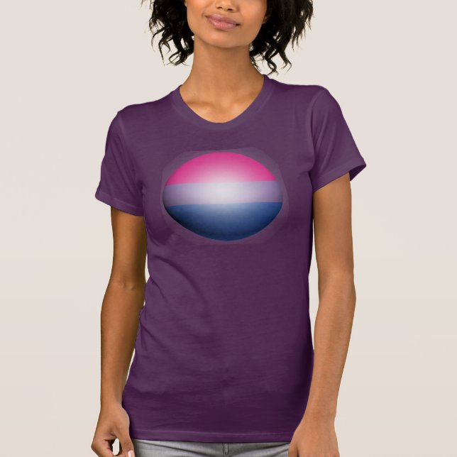 T-SHIRT SPHÈRE DE FIERTE BISEXUELLE (Devant)