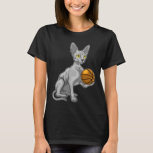 T-shirt Sphinx Chat Joueur de basket-ball