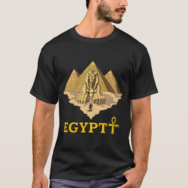 T-shirt Sphinx des pyramides égyptiennes (Devant)