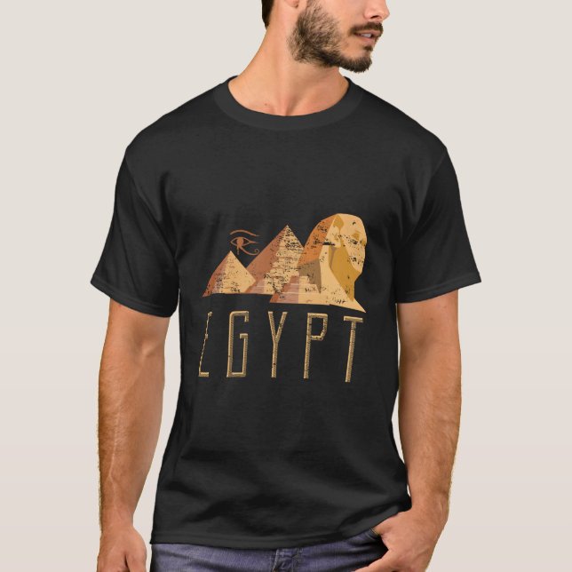 T-shirt Sphinx Égypte Pyramid King (Devant)