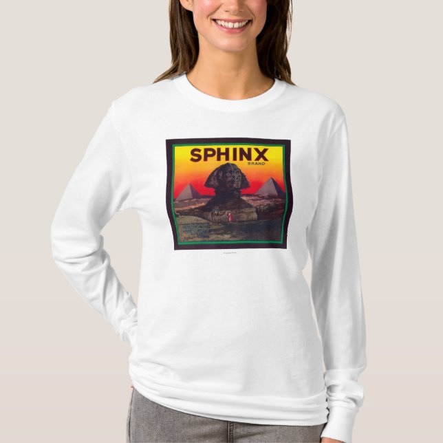 T-shirt Sphinx LabelLindsay orange, CA (Devant)
