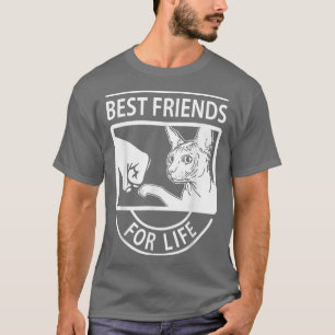 T-shirt Sphyn Cat Best Friends For Life 