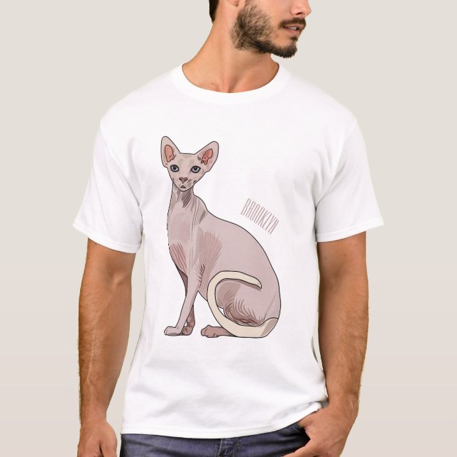 T-shirt Sphynx cat (Devant)
