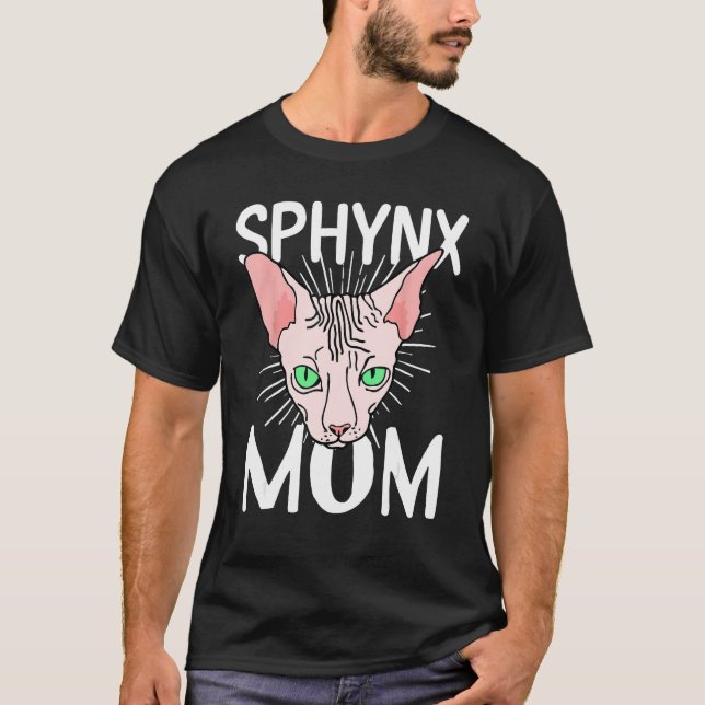 T-shirt sphynx cat mom  Hairless Breed Sphynx Kitten (Devant)
