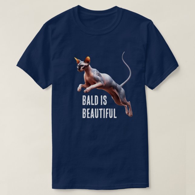 T-shirt Sphynx Chat Bald est magnifique (Design devant)