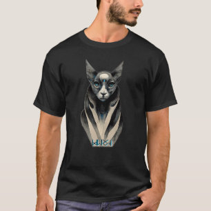 T-shirt Sphynx Chat en Bizarre Artistique Colorée Étrange