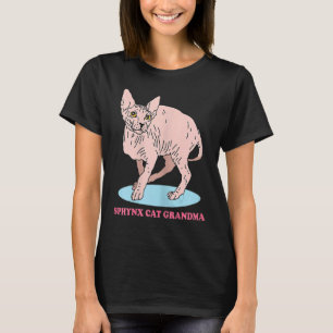 T-shirt Sphynx Chat Grand-mère Chat Propriétaire Sphynx Ch