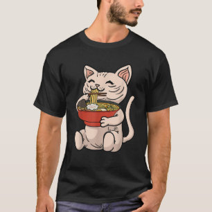 T-shirt Sphynx Chat Japonais Ramen nouilles Kawaii Anime M