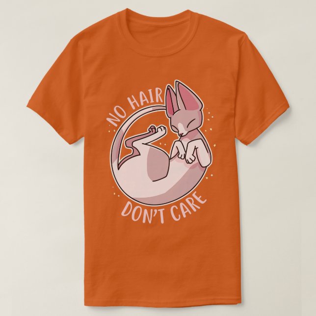T-shirt Sphynx Chat Pas de cheveux (Design devant)