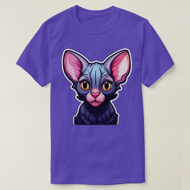T-shirt Sphynx Chat Sphinx Chat sans cheveux 1 (Design devant)
