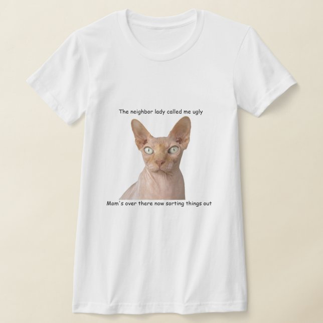 T-shirt Sphynx drôle (Poser)