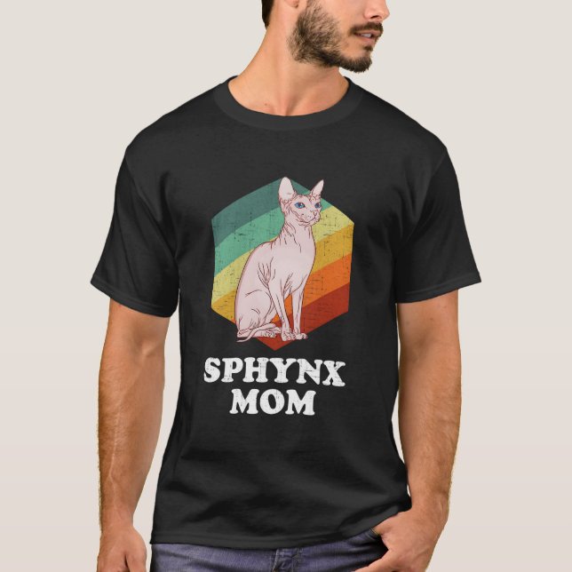 T-shirt Sphynx Mom Sphinx (Devant)