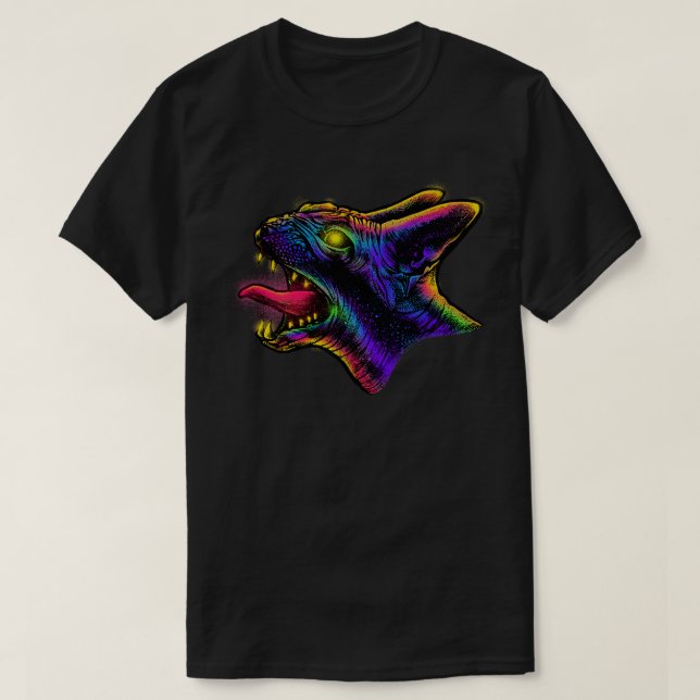 T-shirt Sphynxcat en colère (Design devant)