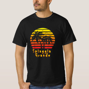 T-shirt Spiaggia Grande plage positano coucher de soleil v