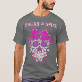 T-shirt Spice Butterfly Sugar Bone Souls Day Muertos Day H