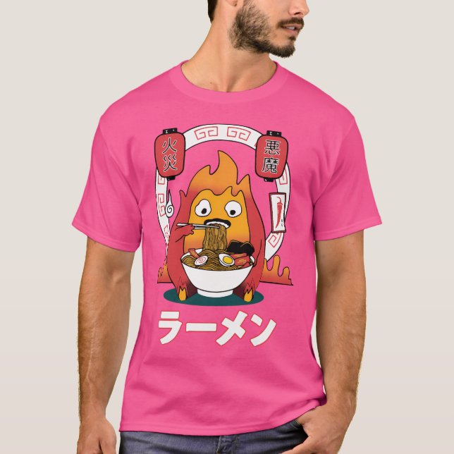 T-shirt Spicy Calcifer Studio Ghibli (Devant)