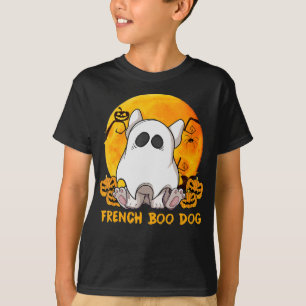 T-shirt Spider Gift French Boo Bulldog Avec Citrouille Spi