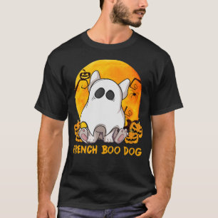 T-shirt Spider Gift French Boo Bulldog Avec Citrouille Spi