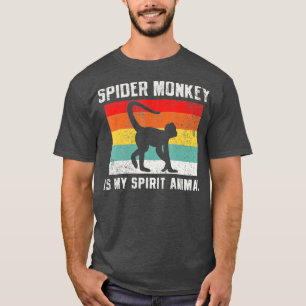 T-shirt Spider Monkey Retro Vintage