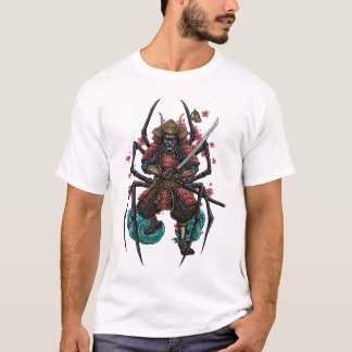 T-shirt Spider Samurai Warrior  