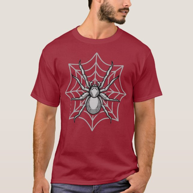 T-shirt Spider Web Cobweb Arachnid Entomologie - (Devant)