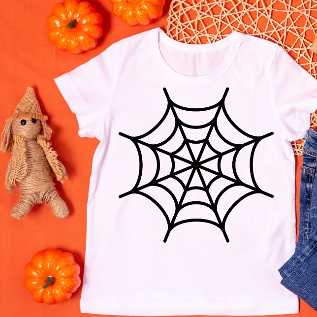 T-shirt Spider Web Silhouette Halloween (Créateur téléchargé)