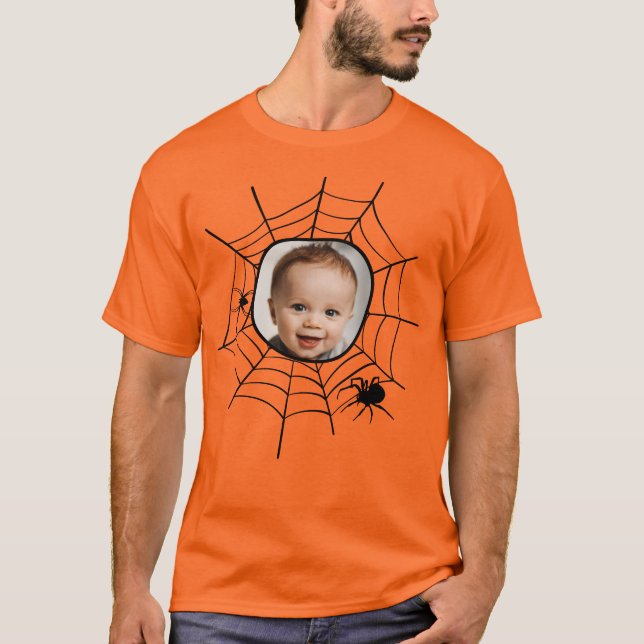 T-shirt Spider web spiderweb personnalisé photo personnali (Devant)