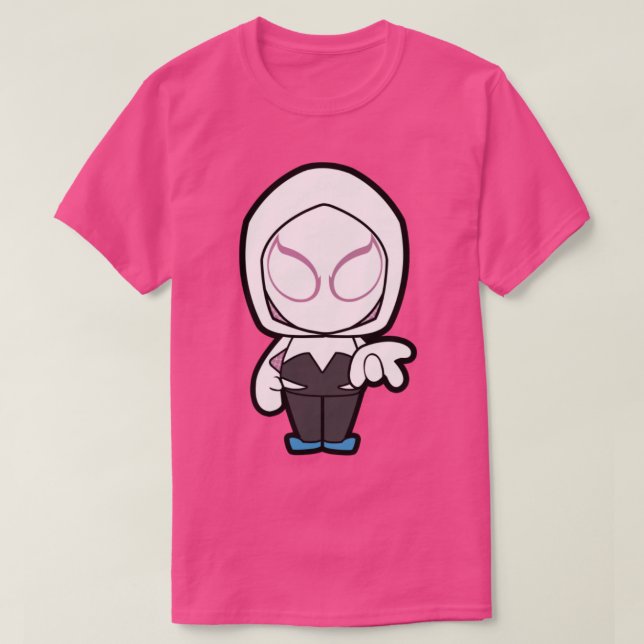 T-shirt Spider Woman Gwen Stacy Chibi (Design devant)