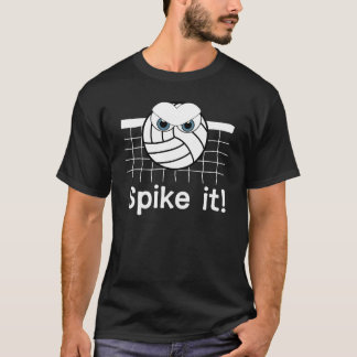 T-shirt Spike-it de volley-ball noir
