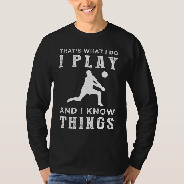 T-shirt Spikes & Smarts - Hilarious Volleyball Tee! (Devant)