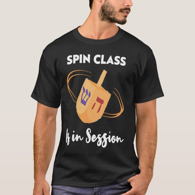 T-shirt Spin Class Is In Session  Happy Chanukkah (Devant)