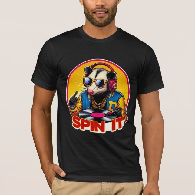 T-SHIRT SPIN IT-OPOSSUM DJ 6 (Devant)
