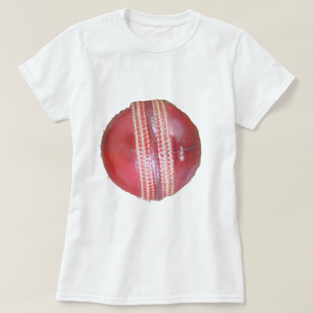 T-shirt Spin Master's Sphere : Une balle de cricket à gauc (Design devant)
