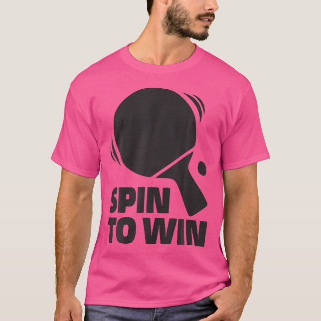 T-shirt Spin Pour Gagner Pingpong Outfit Table Tennis Play (Devant)