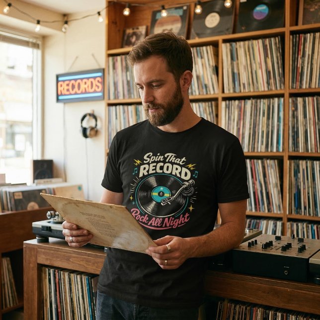 T-shirt Spin That Record (Créateur téléchargé)