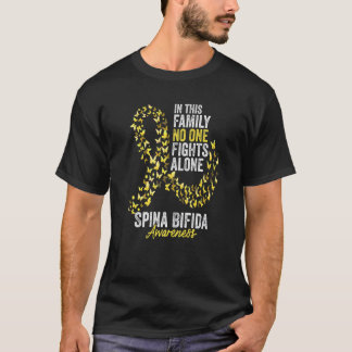 T-shirt Spina Bifida Awareness Month Butterflies Yellow Ri