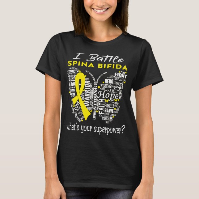 T-shirt Spina Bifida Awareness Month Ribbon (Devant)