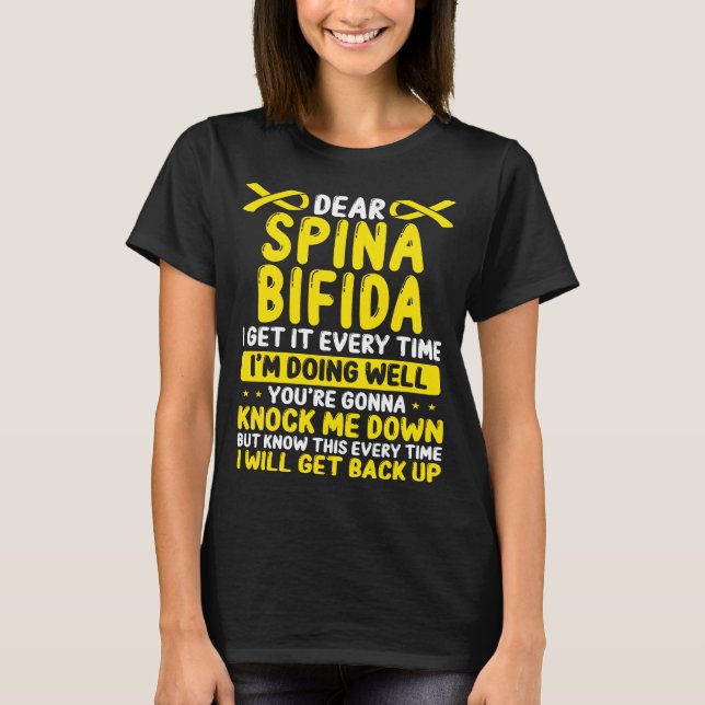 T-shirt Spina Bifida Journée de sensibilisation Spina Bifi (Devant)